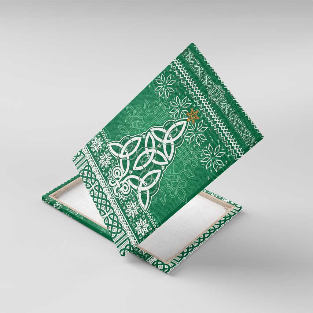 Christmas Ireland Celtic Canvas Wall Art Special Xmas Tree - Wonder Print Shop