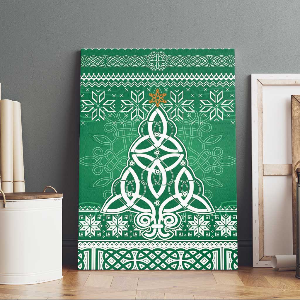 Christmas Ireland Celtic Canvas Wall Art Special Xmas Tree - Wonder Print Shop