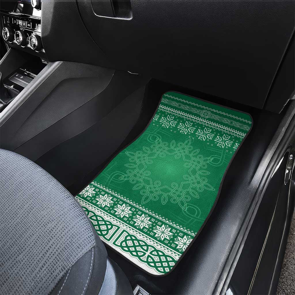 Christmas Ireland Celtic Car Mats Special Xmas Tree - Wonder Print Shop