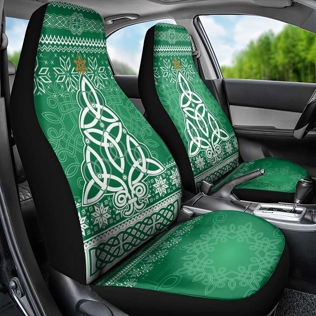 Christmas Ireland Celtic Car Seat Cover Special Xmas Tree - Wonder Print Shop
