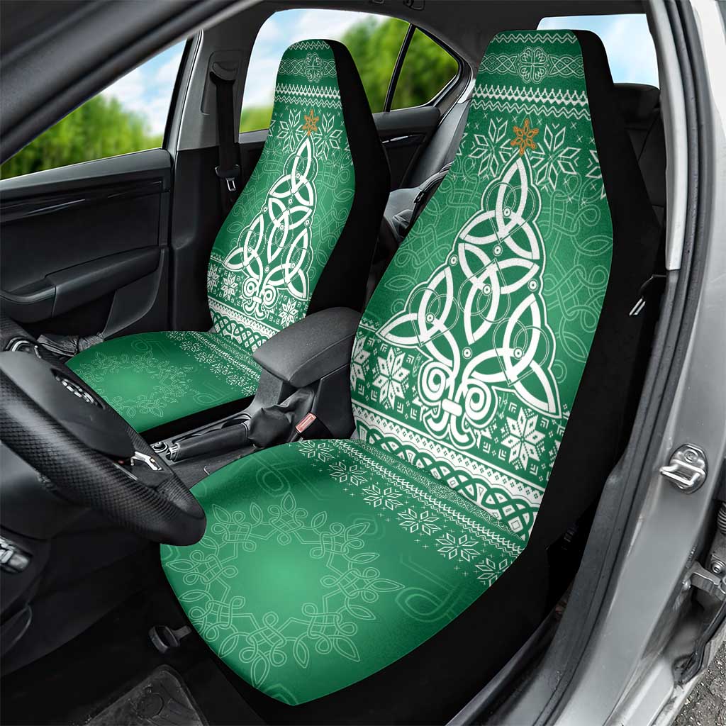 Christmas Ireland Celtic Car Seat Cover Special Xmas Tree - Wonder Print Shop