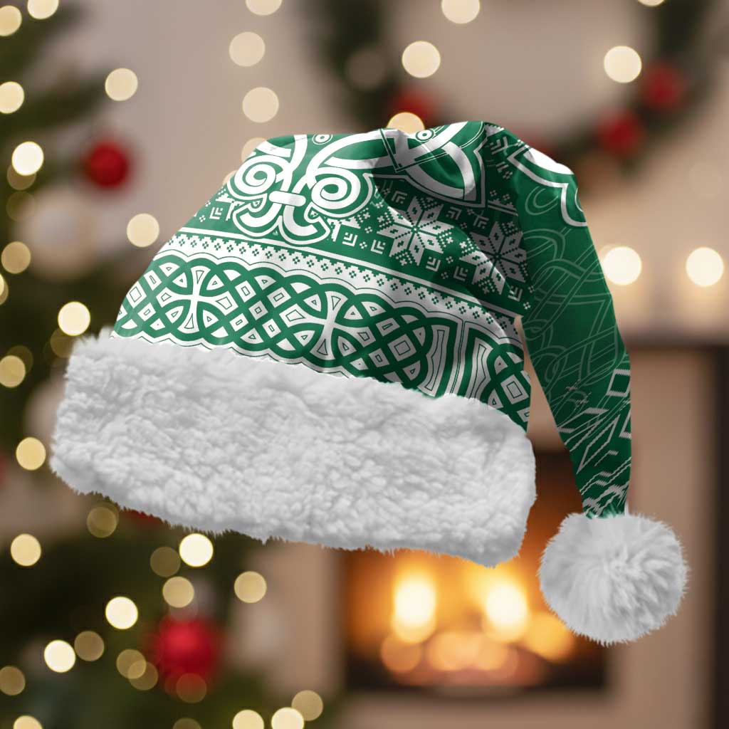 Christmas Ireland Celtic Christmas Santa Hat Special Xmas Tree - Wonder Print Shop