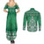 Christmas Ireland Celtic Couples Matching Summer Maxi Dress and Long Sleeve Button Shirt Special Xmas Tree - Wonder Print Shop