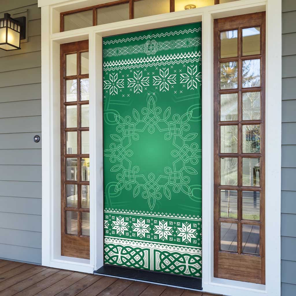 Christmas Ireland Celtic Door Cover Special Xmas Tree - Wonder Print Shop