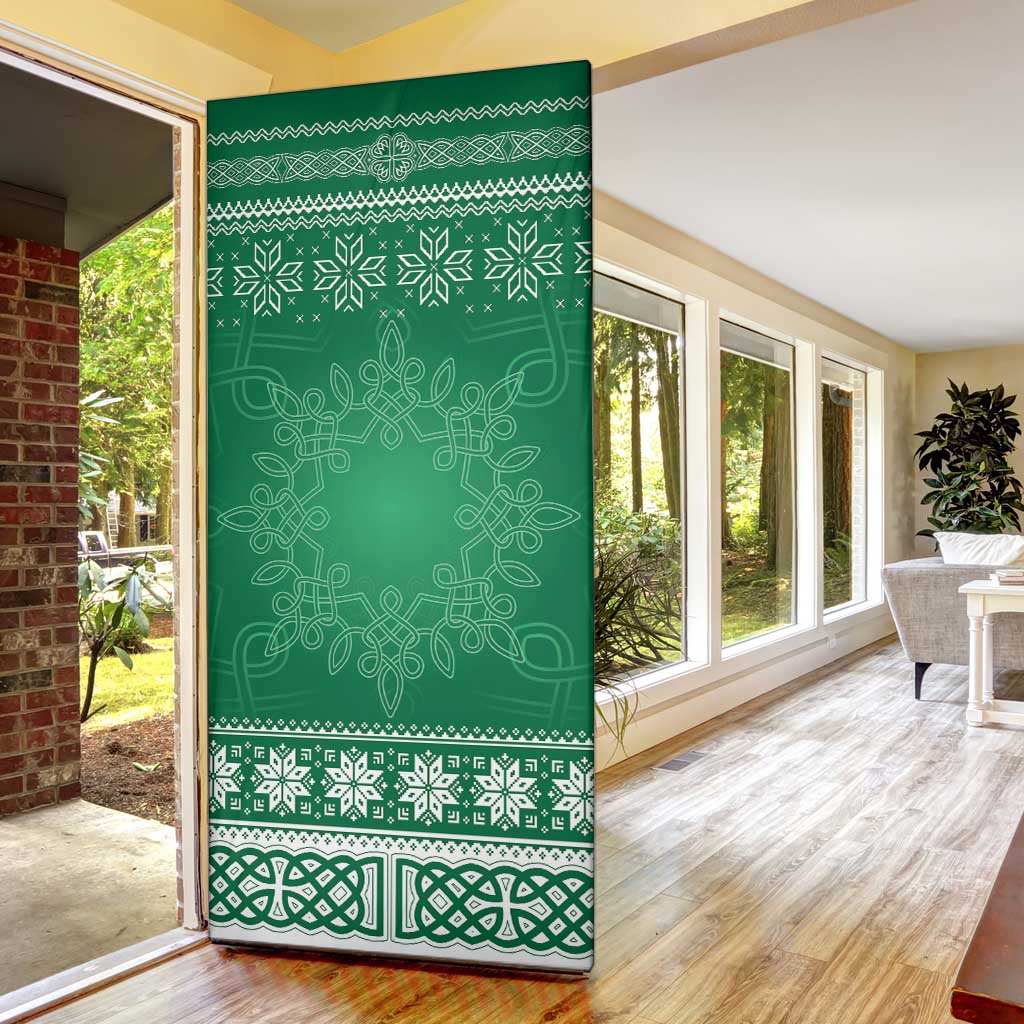 Christmas Ireland Celtic Door Cover Special Xmas Tree - Wonder Print Shop