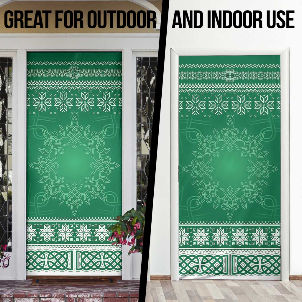 Christmas Ireland Celtic Door Cover Special Xmas Tree - Wonder Print Shop