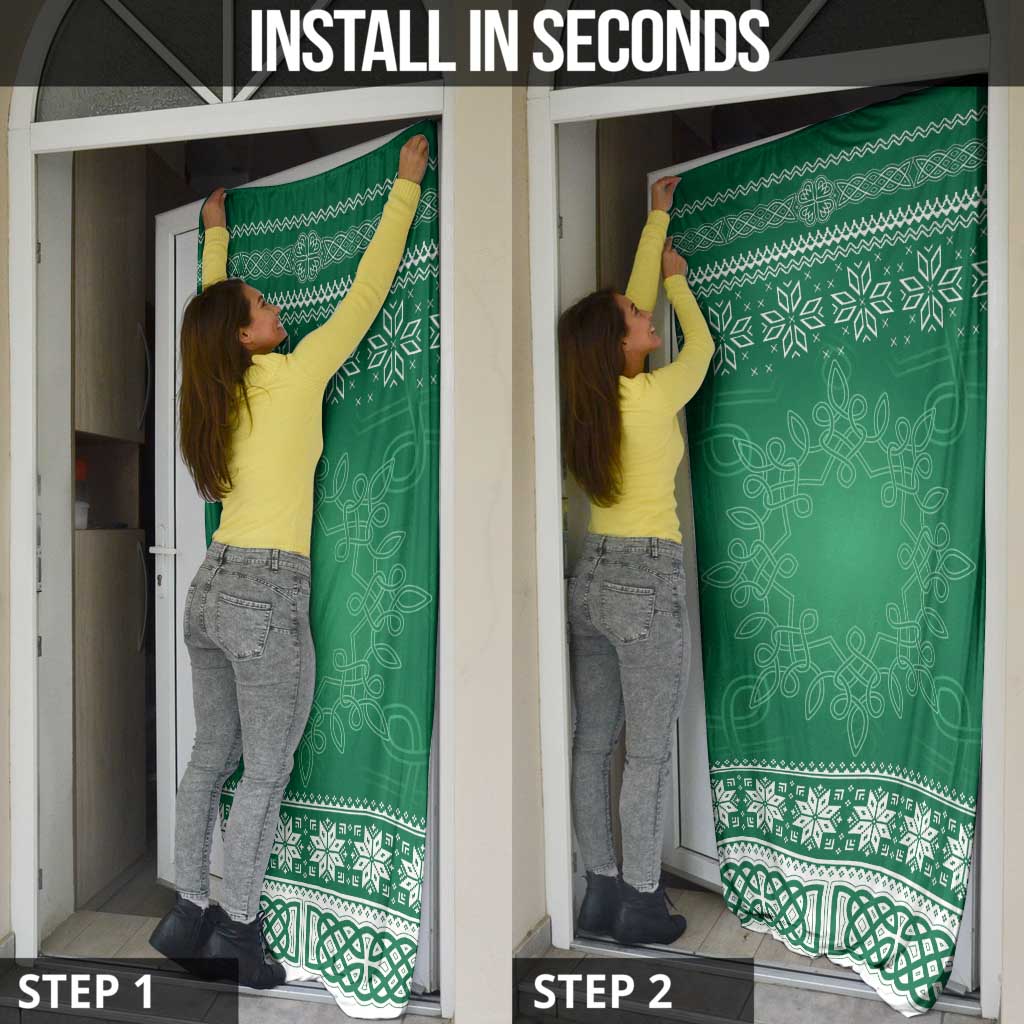 Christmas Ireland Celtic Door Cover Special Xmas Tree - Wonder Print Shop