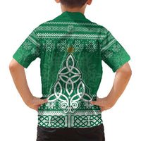 Christmas Ireland Celtic Family Matching Long Sleeve Bodycon Dress and Hawaiian Shirt Special Xmas Tree - Wonder Print Shop