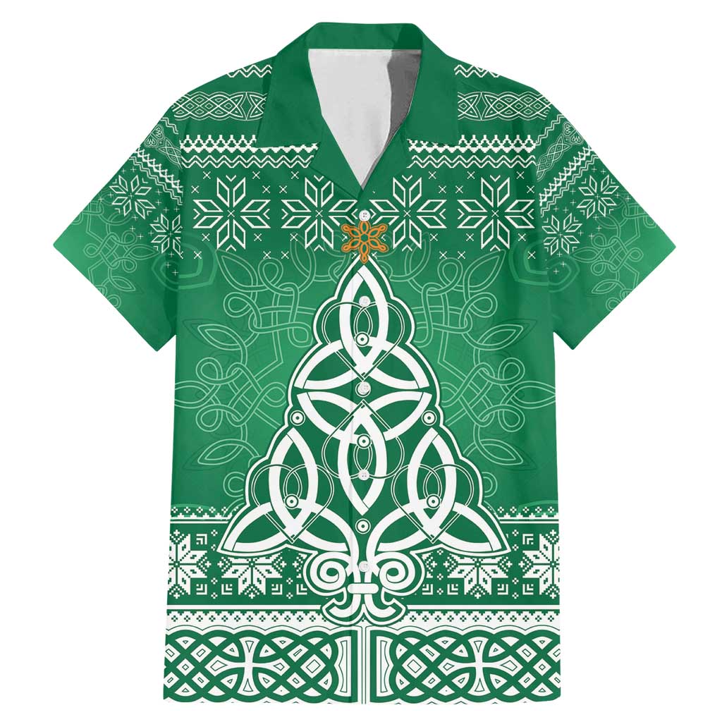 Christmas Ireland Celtic Family Matching Mermaid Dress and Hawaiian Shirt Special Xmas Tree - Wonder Print Shop