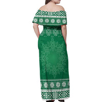 Christmas Ireland Celtic Family Matching Off Shoulder Maxi Dress and Hawaiian Shirt Special Xmas Tree - Wonder Print Shop