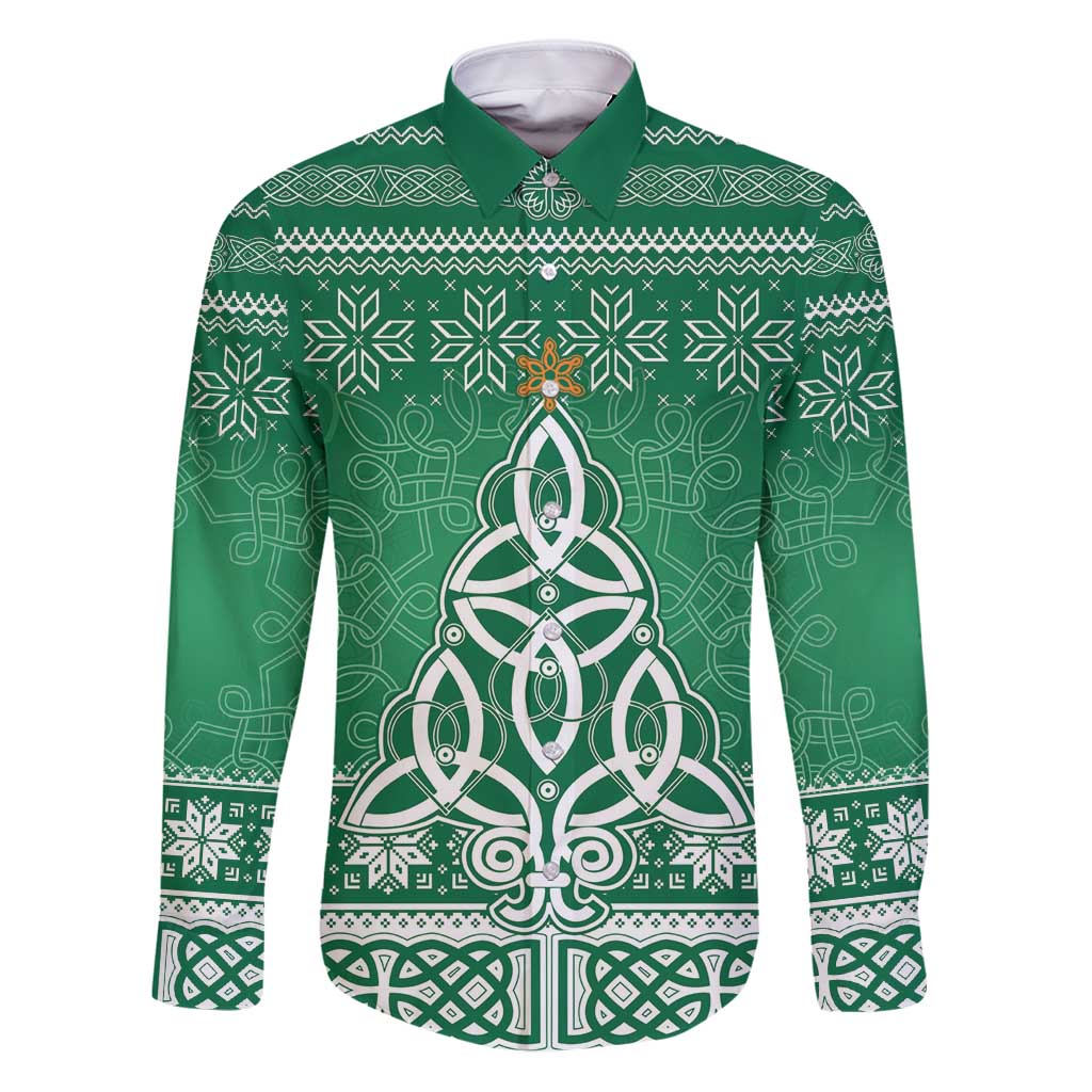 Christmas Ireland Celtic Family Matching Puletasi and Hawaiian Shirt Special Xmas Tree - Wonder Print Shop
