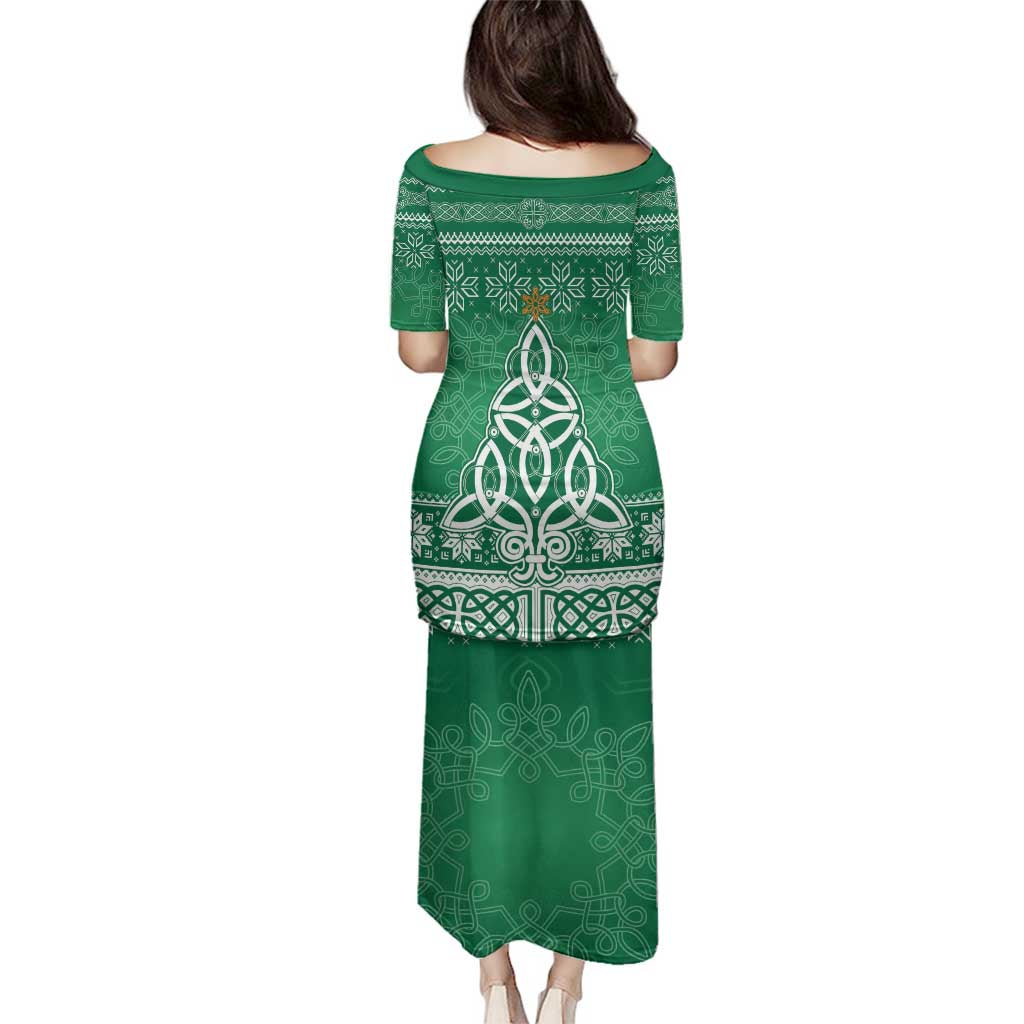 Christmas Ireland Celtic Family Matching Puletasi and Hawaiian Shirt Special Xmas Tree - Wonder Print Shop