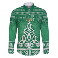 Christmas Ireland Celtic Family Matching Short Sleeve Bodycon Dress and Hawaiian Shirt Special Xmas Tree - Wonder Print Shop