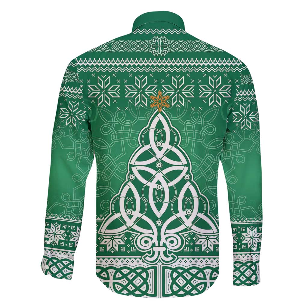 Christmas Ireland Celtic Family Matching Short Sleeve Bodycon Dress and Hawaiian Shirt Special Xmas Tree - Wonder Print Shop