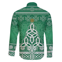 Christmas Ireland Celtic Family Matching Short Sleeve Bodycon Dress and Hawaiian Shirt Special Xmas Tree - Wonder Print Shop