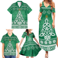 Christmas Ireland Celtic Family Matching Summer Maxi Dress and Hawaiian Shirt Special Xmas Tree - Wonder Print Shop