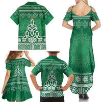 Christmas Ireland Celtic Family Matching Summer Maxi Dress and Hawaiian Shirt Special Xmas Tree - Wonder Print Shop