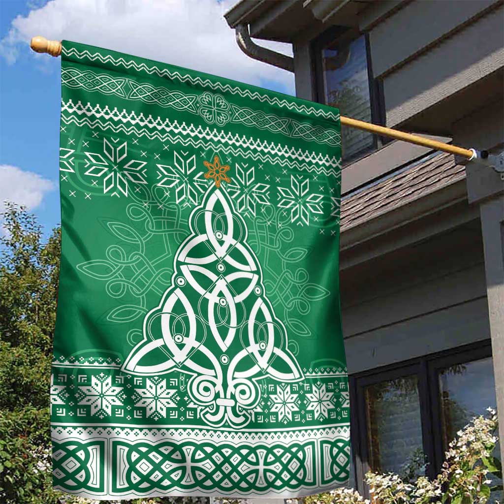 Christmas Ireland Celtic Garden Flag Special Xmas Tree - Wonder Print Shop