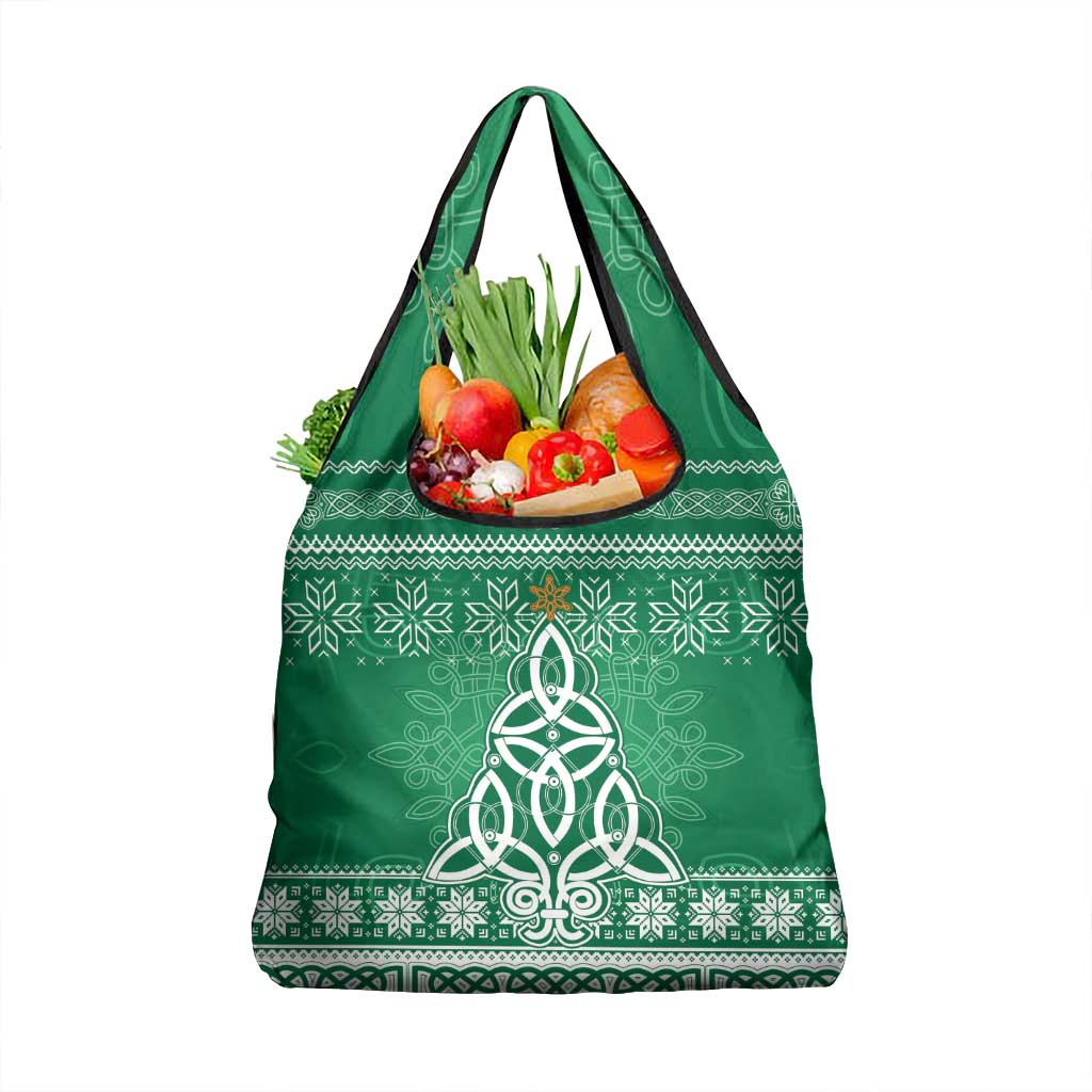 Christmas Ireland Celtic Grocery Bag Special Xmas Tree - Wonder Print Shop