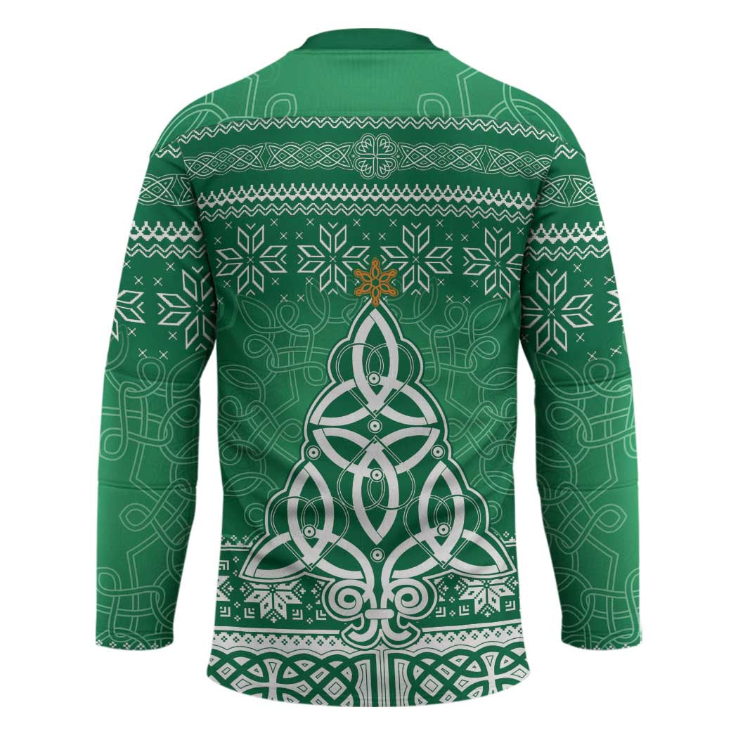 Christmas Ireland Celtic Hockey Jersey Special Xmas Tree - Wonder Print Shop