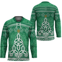 Christmas Ireland Celtic Hockey Jersey Special Xmas Tree - Wonder Print Shop