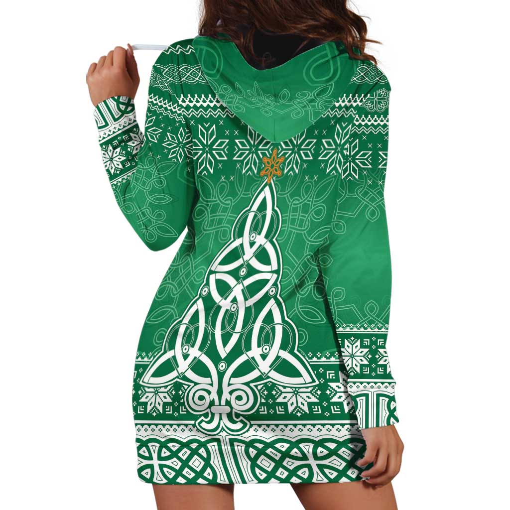 Christmas Ireland Celtic Hoodie Dress Special Xmas Tree - Wonder Print Shop