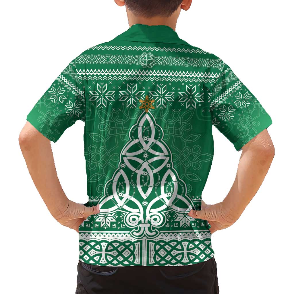 Christmas Ireland Celtic Kid Hawaiian Shirt Special Xmas Tree - Wonder Print Shop
