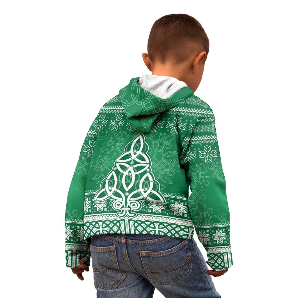 Christmas Ireland Celtic Kid Hoodie Special Xmas Tree - Wonder Print Shop