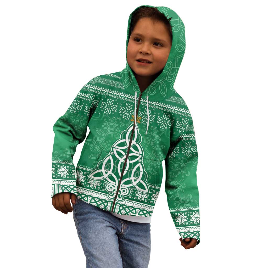 Christmas Ireland Celtic Kid Hoodie Special Xmas Tree - Wonder Print Shop