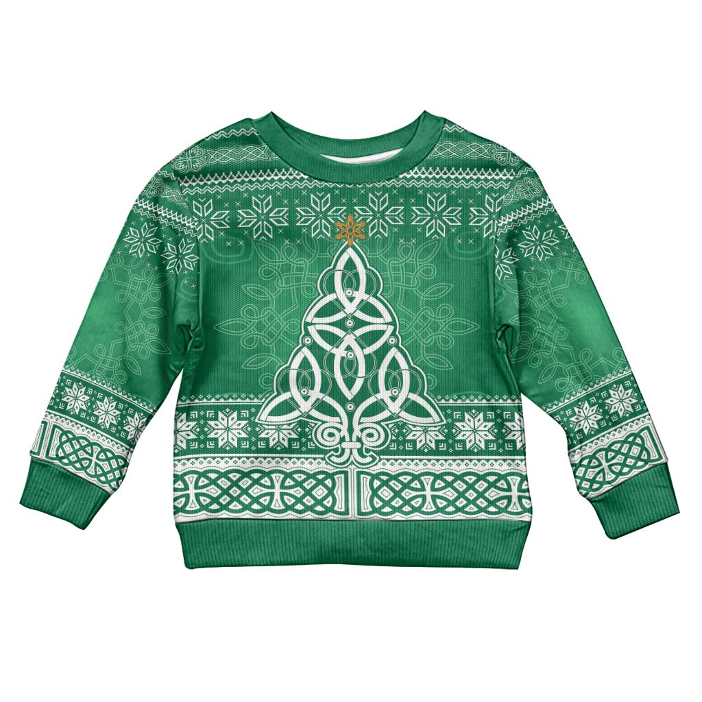 Christmas Ireland Celtic Kid Ugly Christmas Sweater Special Xmas Tree - Wonder Print Shop