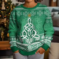 Christmas Ireland Celtic Kid Ugly Christmas Sweater Special Xmas Tree - Wonder Print Shop