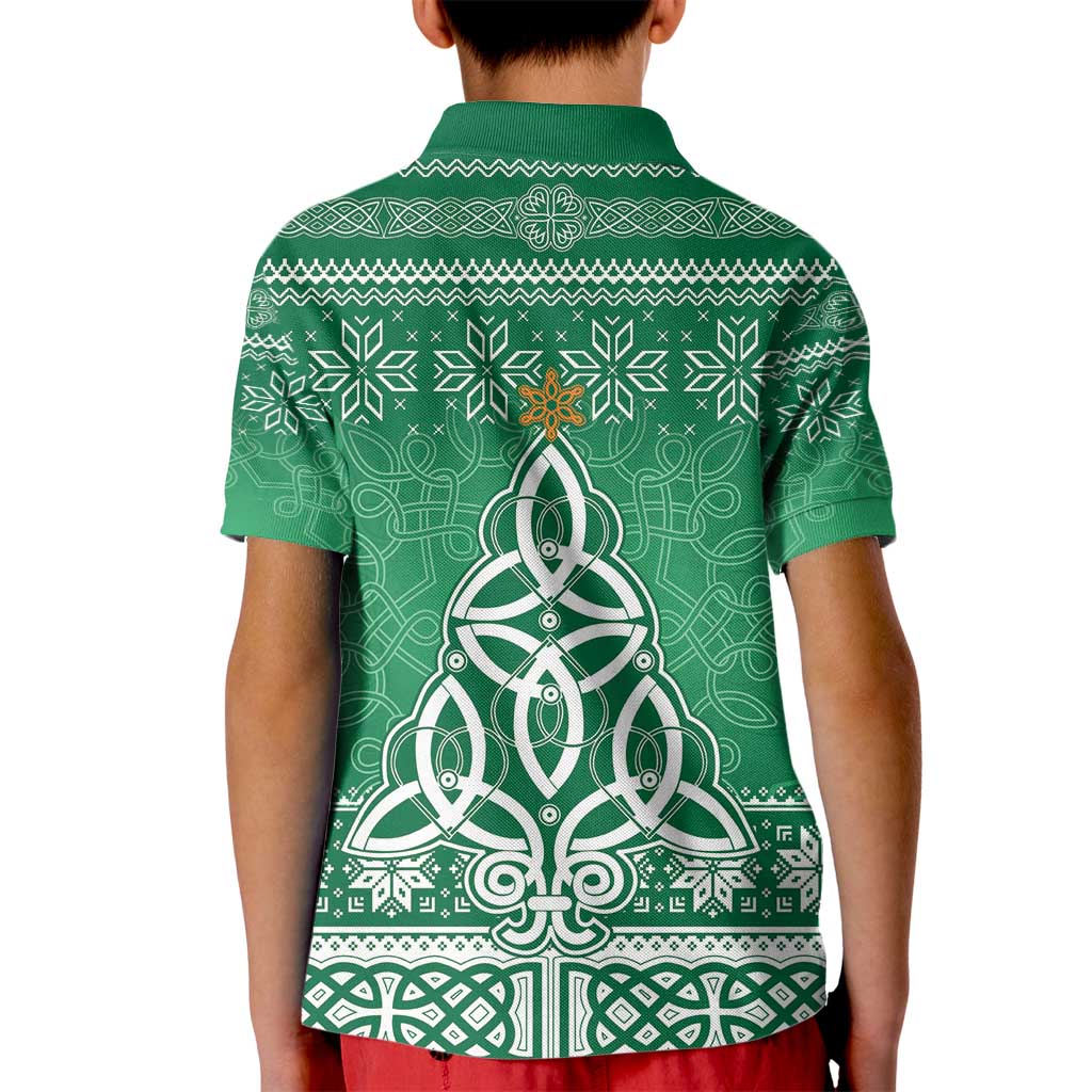 Christmas Ireland Celtic Kid Polo Shirt Special Xmas Tree - Wonder Print Shop