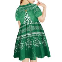 Christmas Ireland Celtic Kid Short Sleeve Dress Special Xmas Tree - Wonder Print Shop