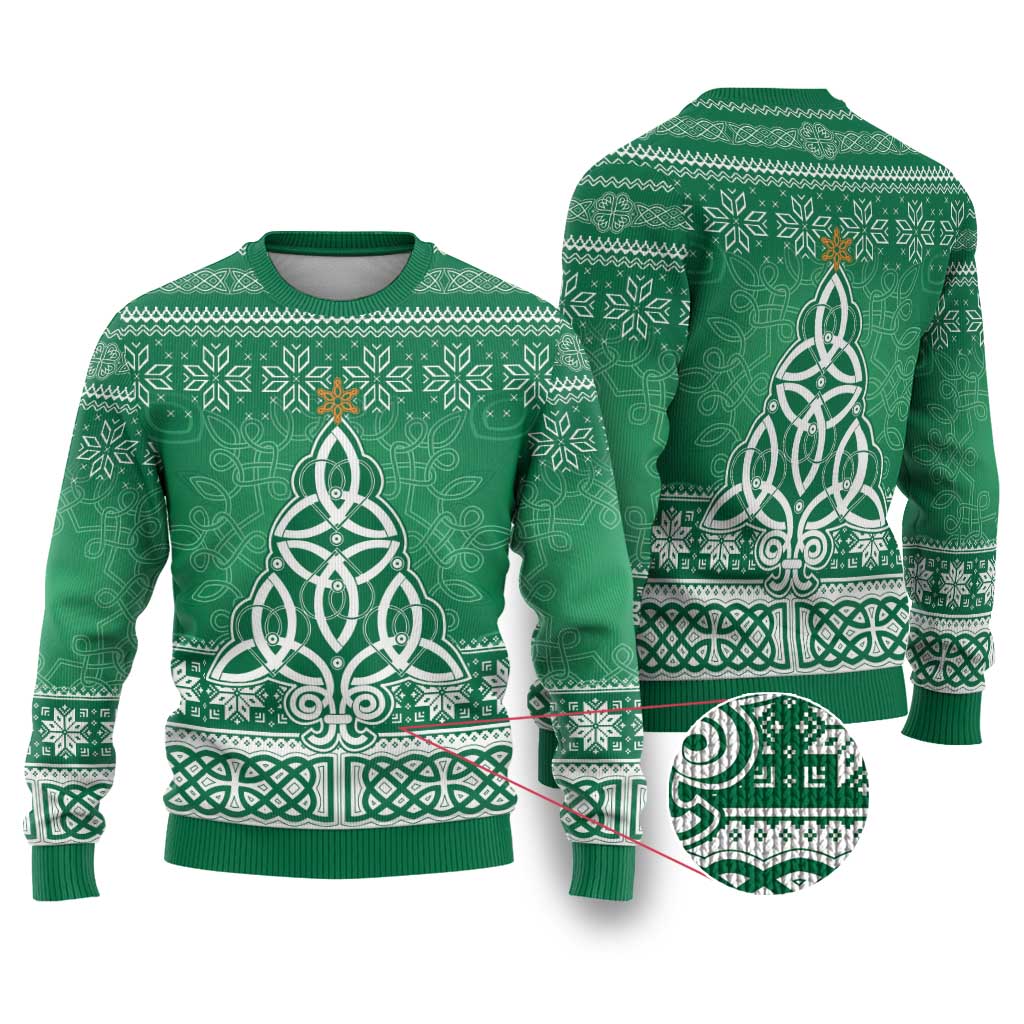 Christmas Ireland Celtic Ugly Christmas Sweater Special Xmas Tree - Wonder Print Shop