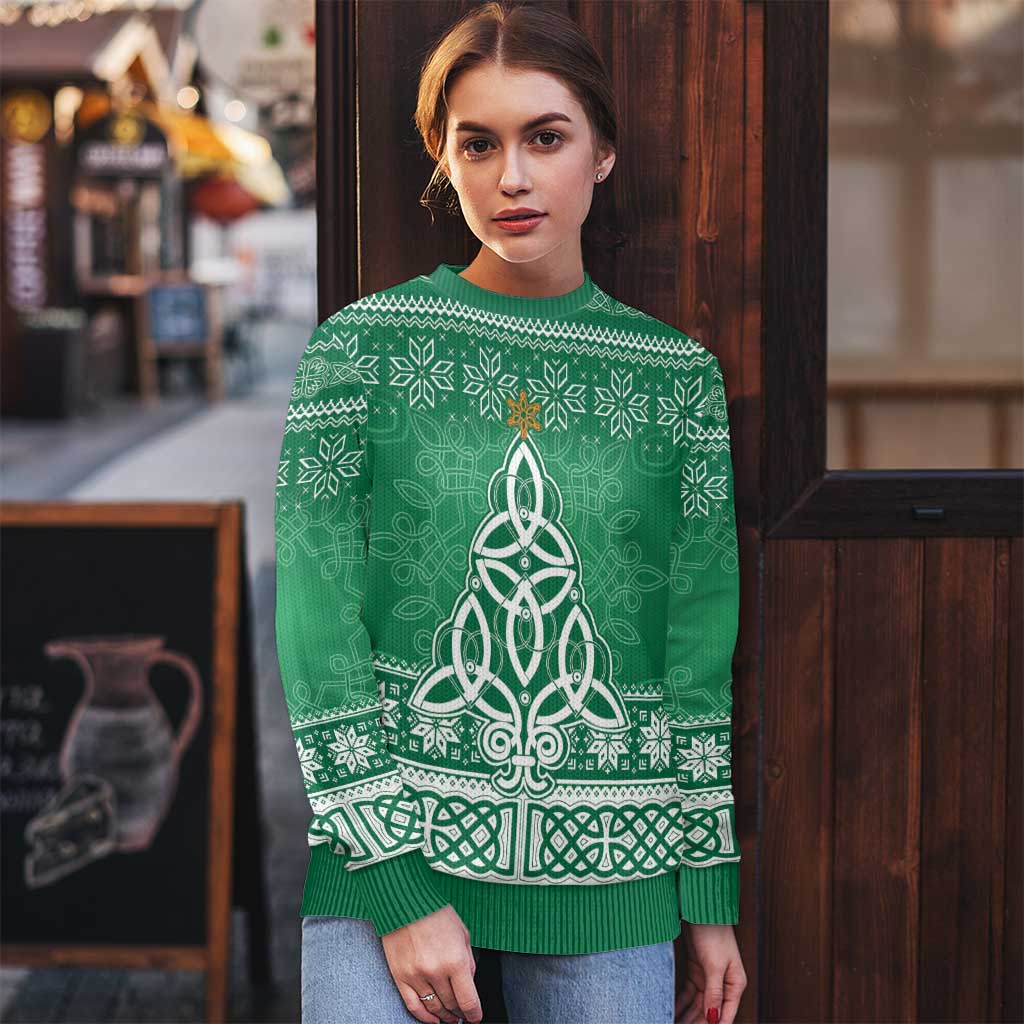 Christmas Ireland Celtic Ugly Christmas Sweater Special Xmas Tree - Wonder Print Shop