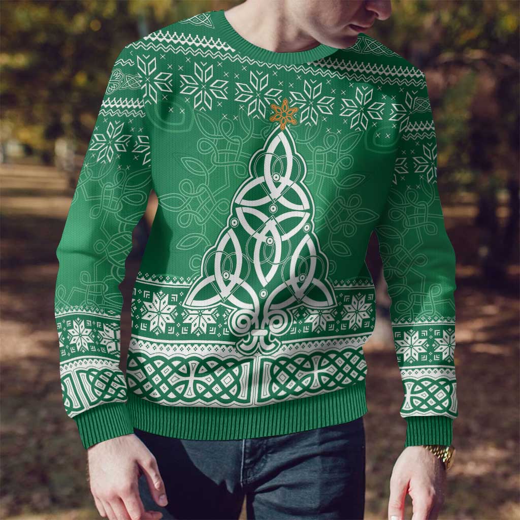 Christmas Ireland Celtic Ugly Christmas Sweater Special Xmas Tree - Wonder Print Shop