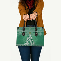 Christmas Ireland Celtic Leather Bag Special Xmas Tree - Wonder Print Shop