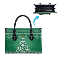Christmas Ireland Celtic Leather Bag Special Xmas Tree - Wonder Print Shop