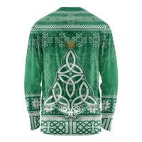 Christmas Ireland Celtic Long Sleeve Shirt Special Xmas Tree - Wonder Print Shop