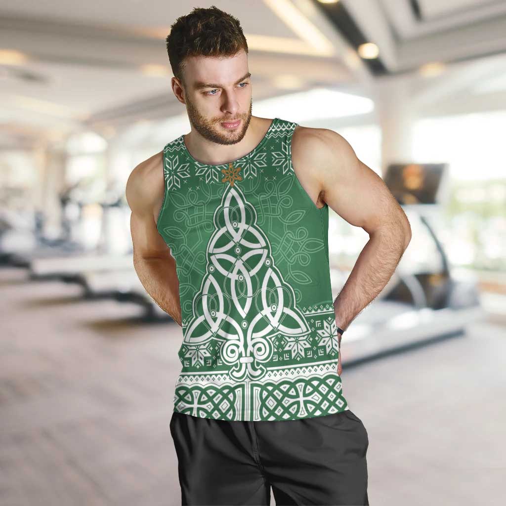 Christmas Ireland Celtic Men Tank Top Special Xmas Tree - Wonder Print Shop
