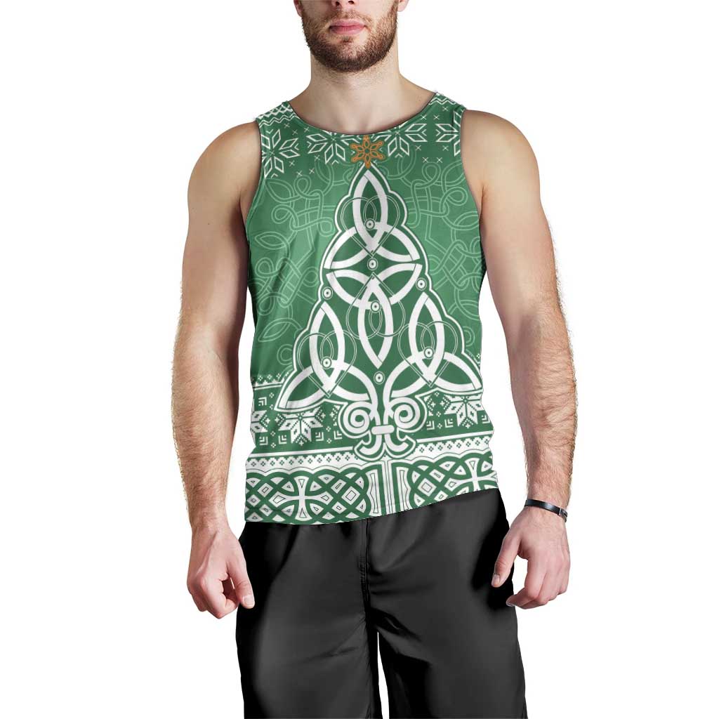 Christmas Ireland Celtic Men Tank Top Special Xmas Tree - Wonder Print Shop