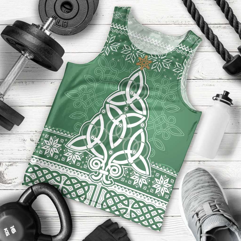 Christmas Ireland Celtic Men Tank Top Special Xmas Tree - Wonder Print Shop