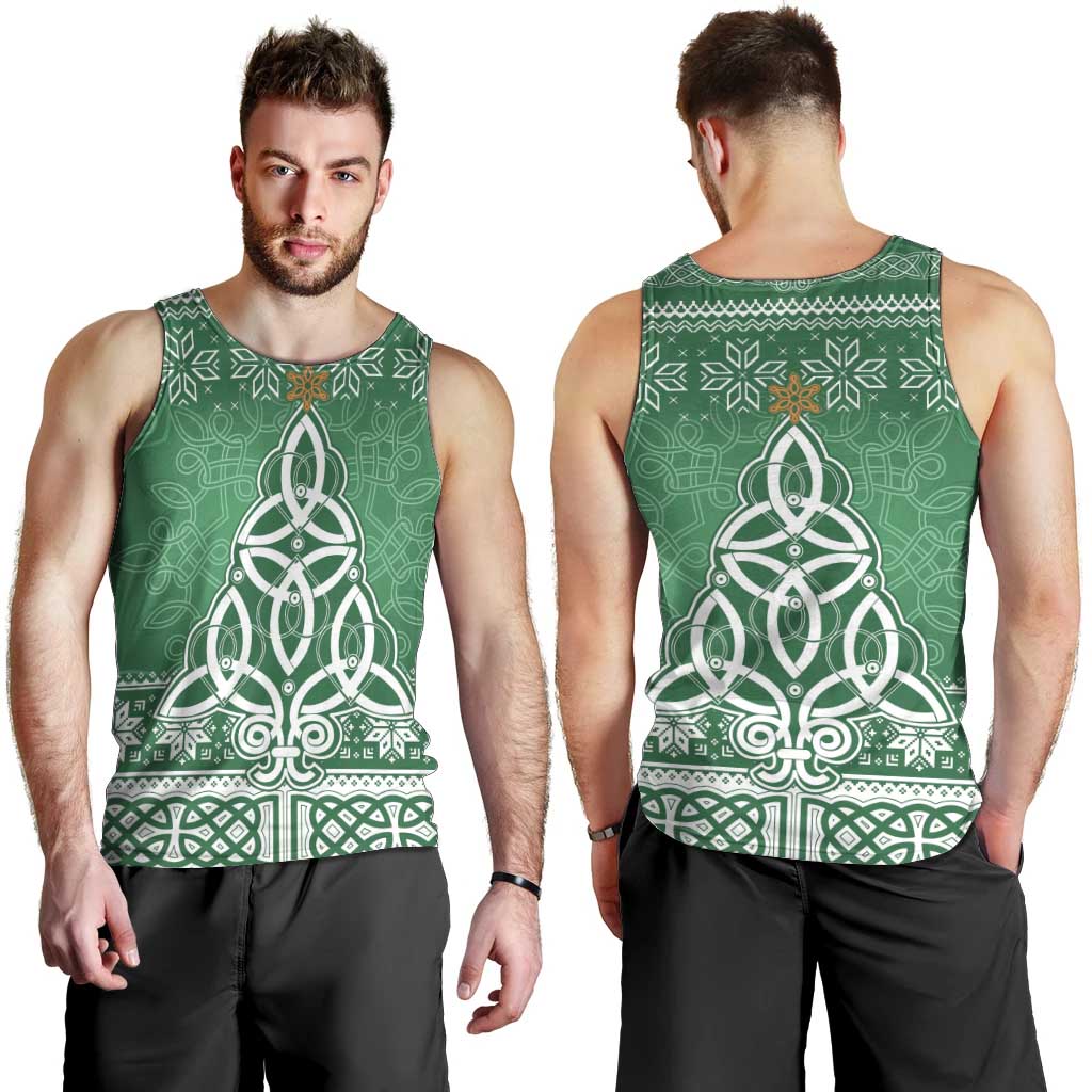 Christmas Ireland Celtic Men Tank Top Special Xmas Tree - Wonder Print Shop