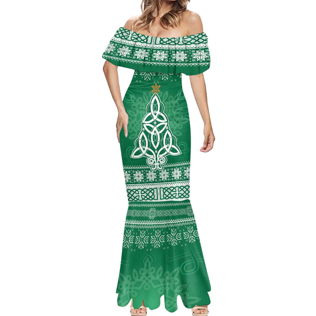 Christmas Ireland Celtic Mermaid Dress Special Xmas Tree - Wonder Print Shop