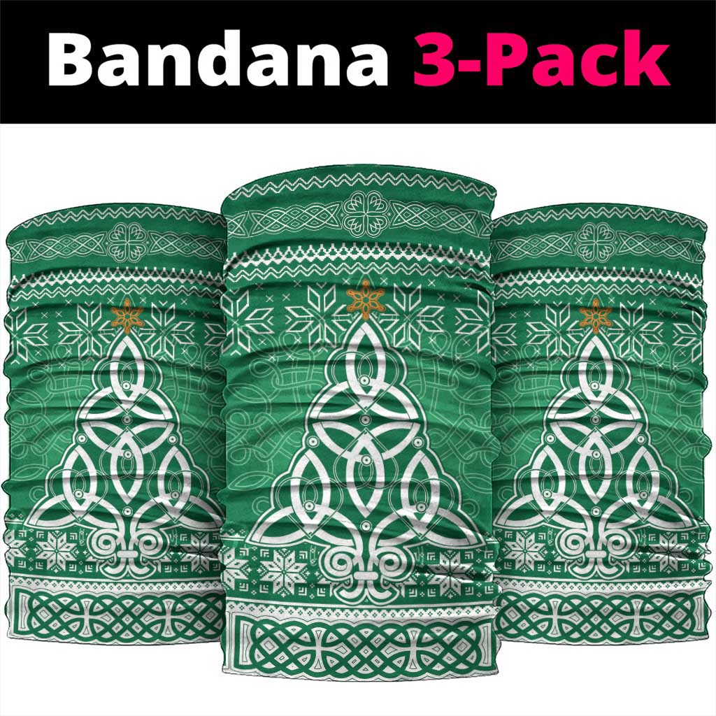 Christmas Ireland Celtic Neck Gaiter Special Xmas Tree - Wonder Print Shop