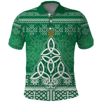 Christmas Ireland Celtic Polo Shirt Special Xmas Tree - Wonder Print Shop
