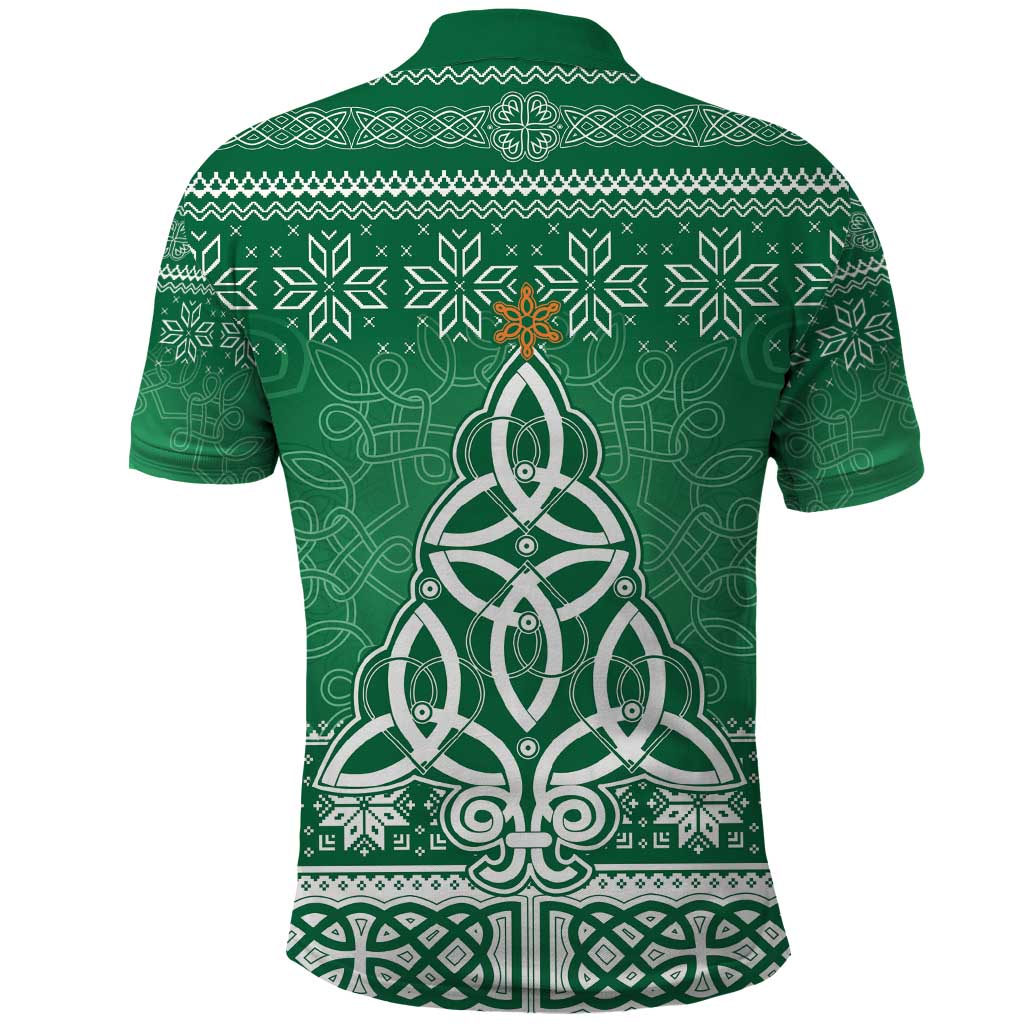 Christmas Ireland Celtic Polo Shirt Special Xmas Tree - Wonder Print Shop