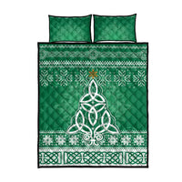 Christmas Ireland Celtic Quilt Bed Set Special Xmas Tree - Wonder Print Shop