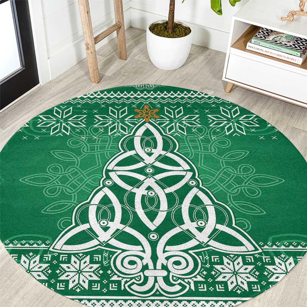 Christmas Ireland Celtic Round Carpet Special Xmas Tree - Wonder Print Shop