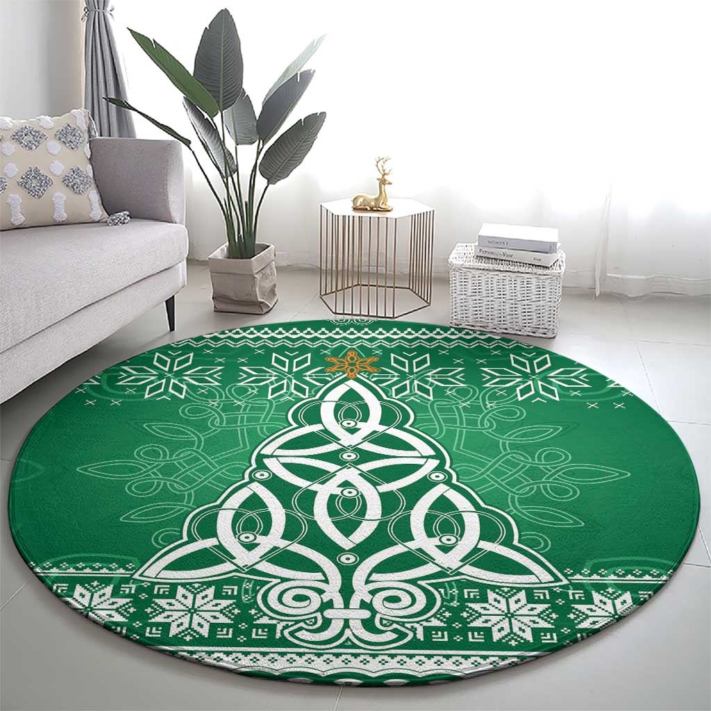 Christmas Ireland Celtic Round Carpet Special Xmas Tree - Wonder Print Shop